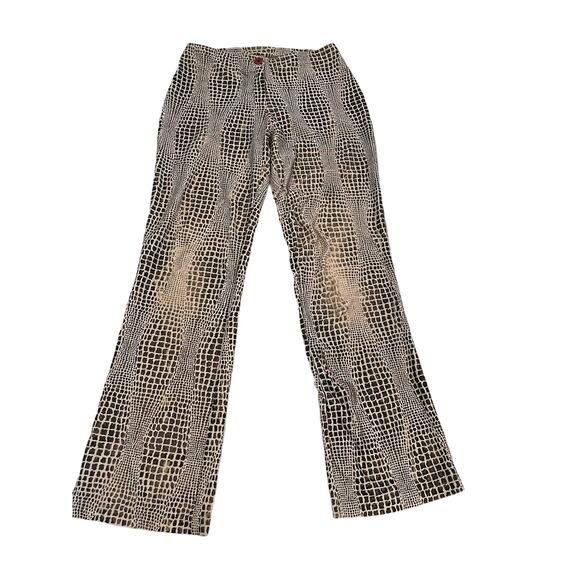 Women’s Snake Print Pants Boot Flare Women’s size XS - Picture 5 of 9